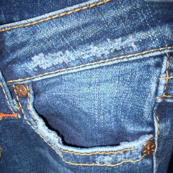 True Religion Joey Flare Distressed Jeans Women’s Size 26 Low Rise Y2K CA#30427 - Picture 11 of 15